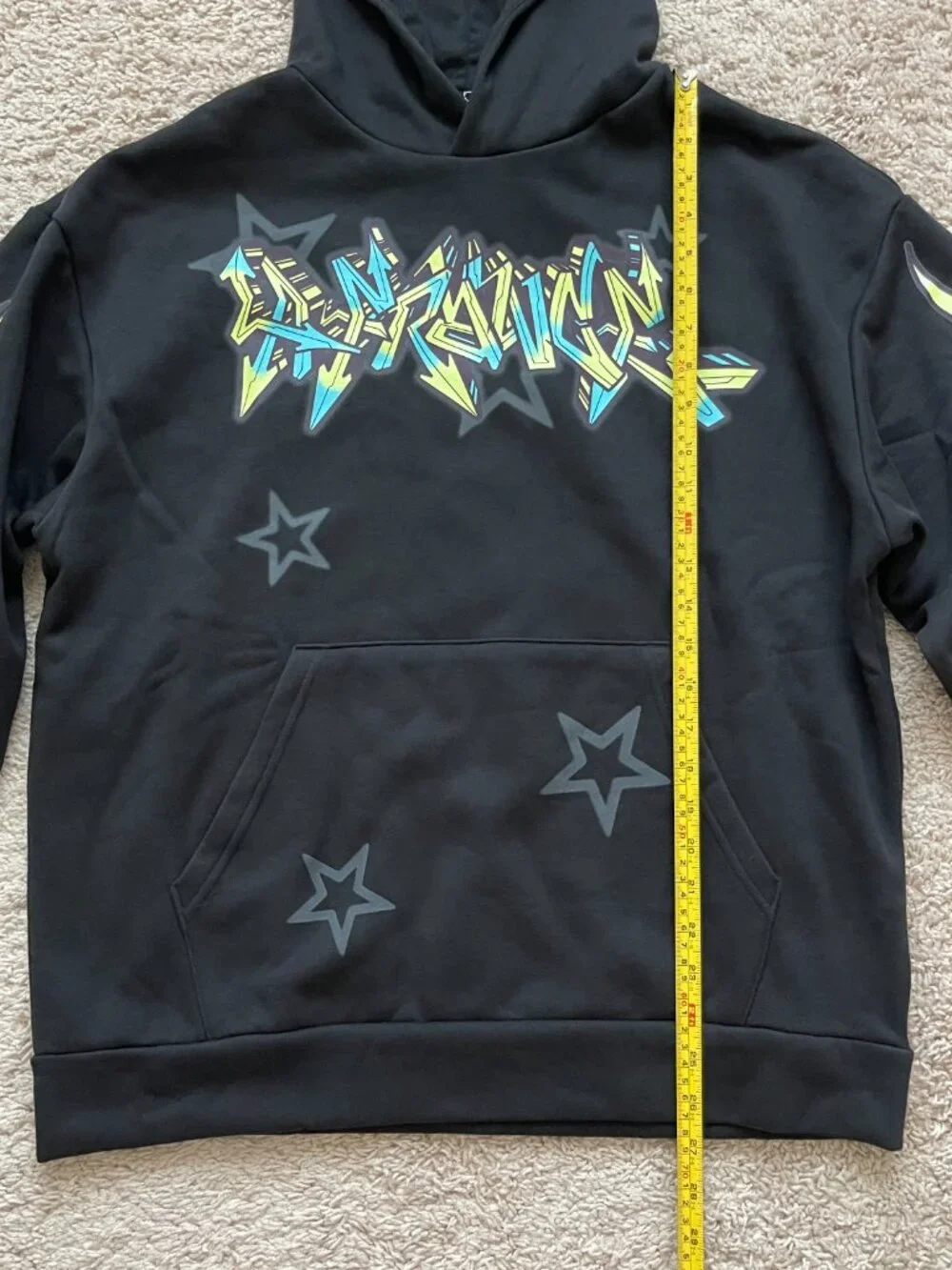 Puma LaMelo LaFrance Reflections Stars Graphic Hoodie Black Size Medium